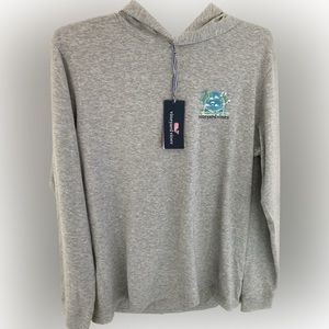 Vineyard Vines grey hooded longsleeve T-shirt